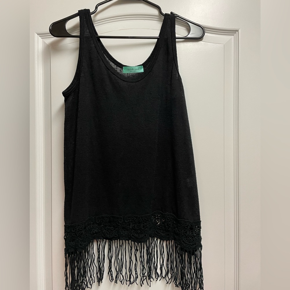 Tunic/Tank top with fringes tassles